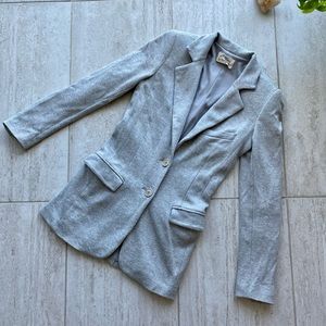 Gray comfy suit blazer